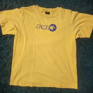Vintage 2000 X-Men Yellow Tee on Changes Tag – Classic Marvel Graphic 23x28